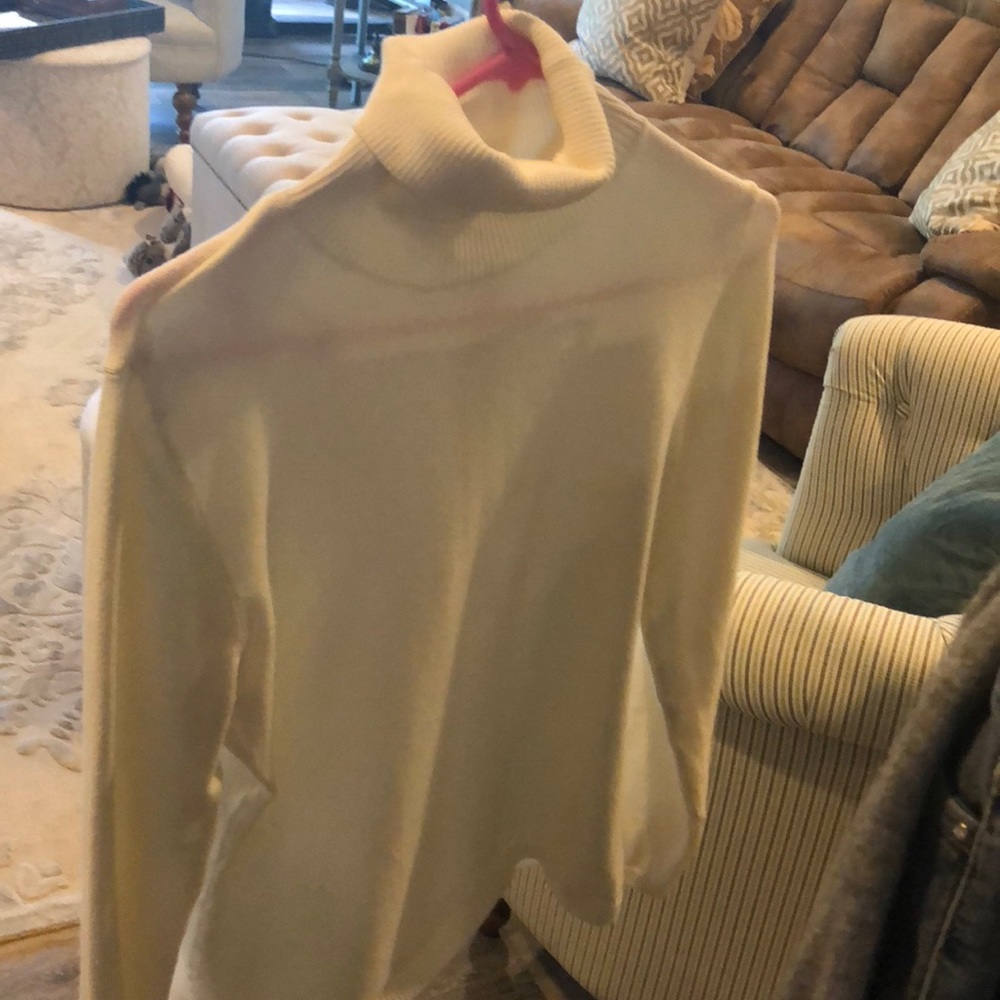 Winter white turtleneck